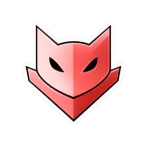 Archived source image for Red Catmander Sticker.