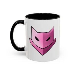 Pink Catmander Mug 11oz product photo.