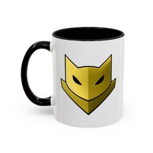 Yellow Catmander Mug 11oz product photo.