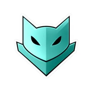 Archived source image for Cyan Catmander Sticker.