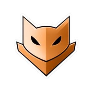 Archived source image for Orange Catmander Sticker.