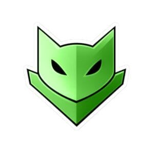 Archived source image for Green Catmander Sticker.