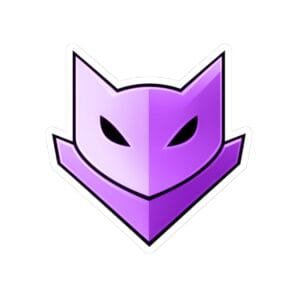 Archived source image for Purple Catmander Sticker.