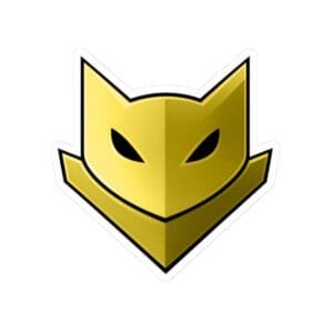 Archived source image for Yellow Catmander Sticker.